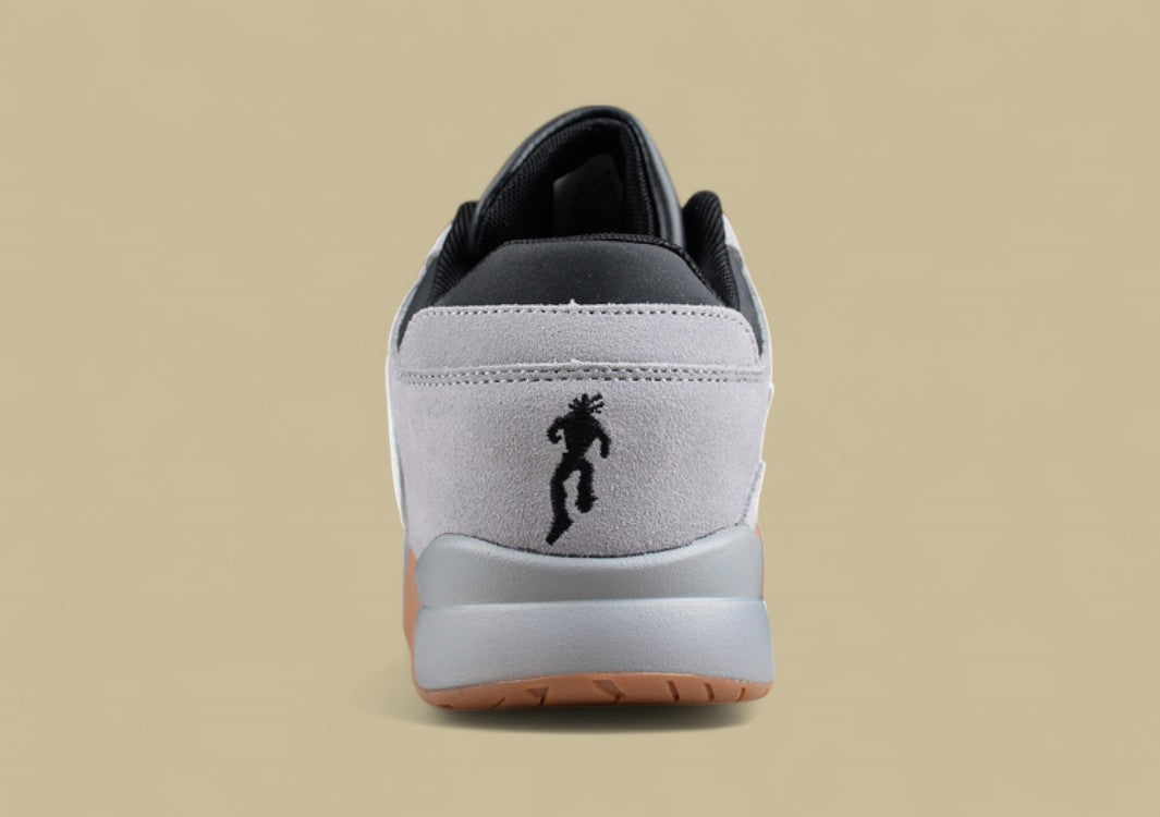 Travis Scott X Jordan Grey Cut The Check Inverted Hook Velcro Fashion Basketball Shoes