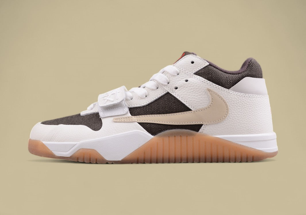 Travis Scott X Jordan Jumpman Jack Tr "University Red" Low-top Retro Basketball Shoes For Men