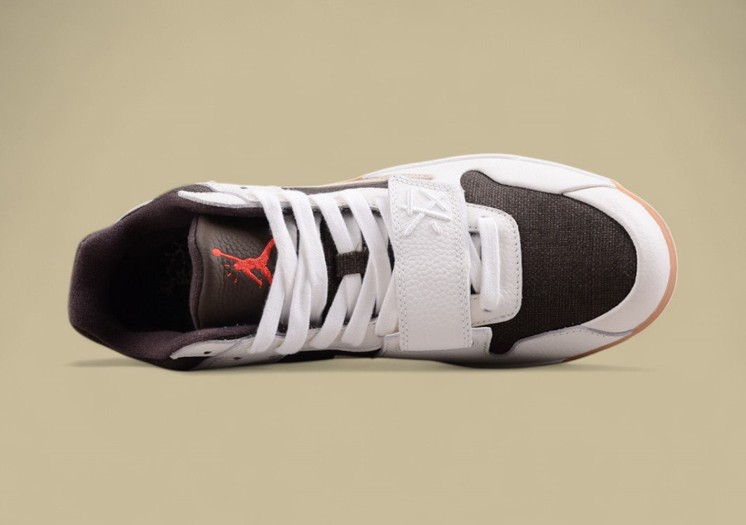 Travis Scott X Jordan Jumpman Jack Tr "University Red" Low-top Retro Basketball Shoes For Men