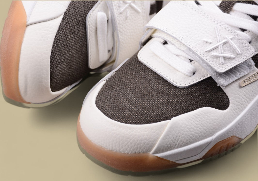 Travis Scott X Jordan Jumpman Jack Tr "University Red" Low-top Retro Basketball Shoes For Men