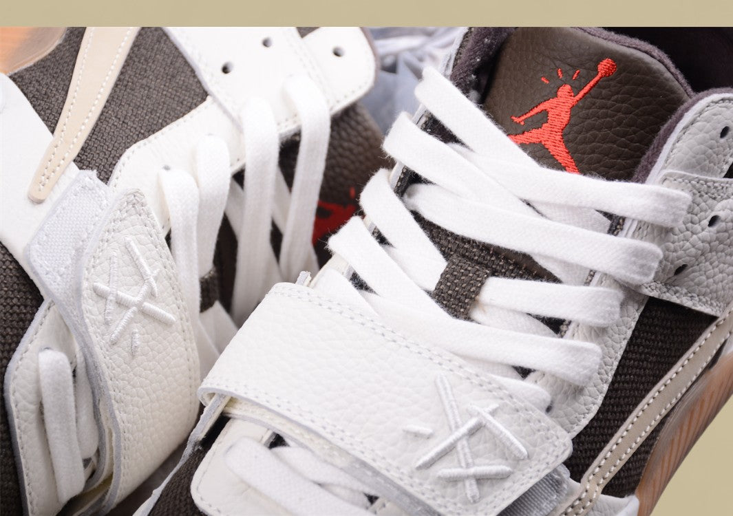 Travis Scott X Jordan Jumpman Jack Tr "University Red" Low-top Retro Basketball Shoes For Men