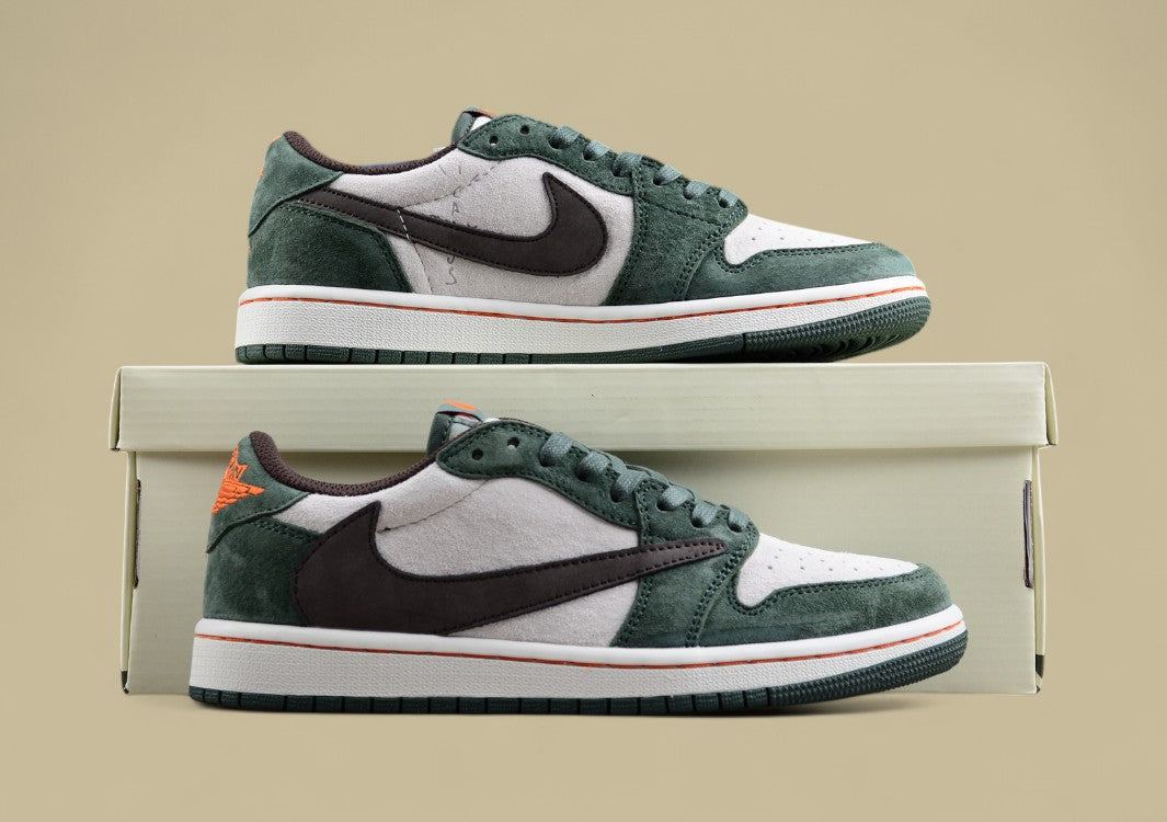 Travis Scott x Air Jordan 1 Low OG Forest Moss