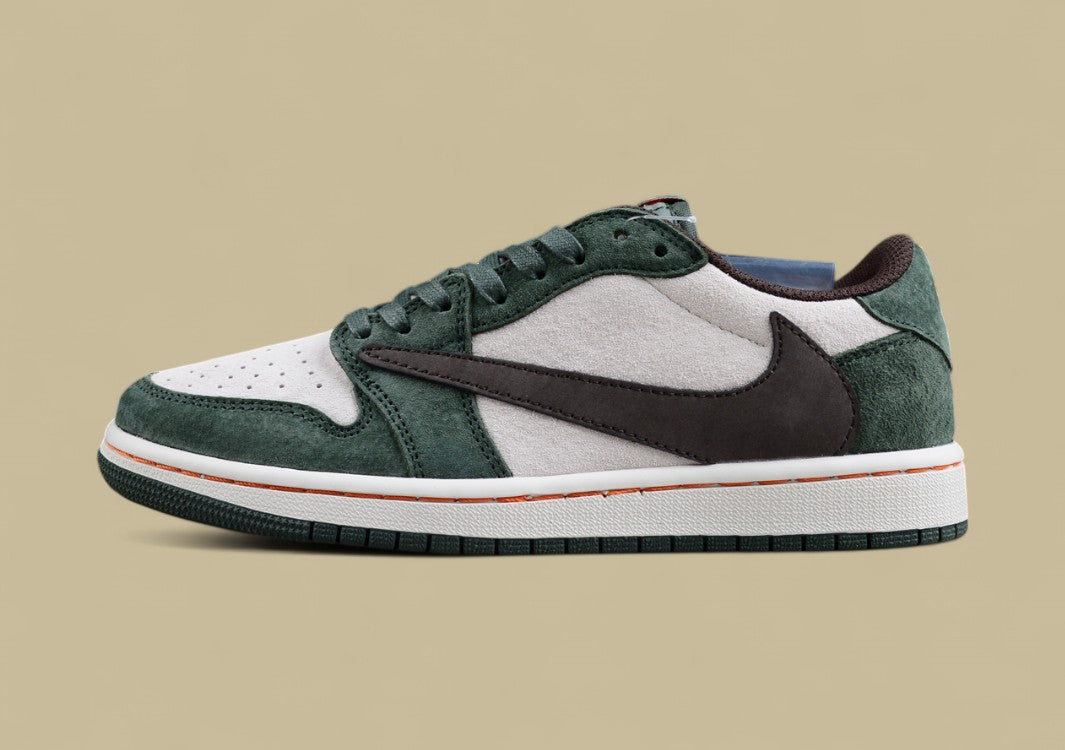 Travis Scott x Air Jordan 1 Low OG Forest Moss