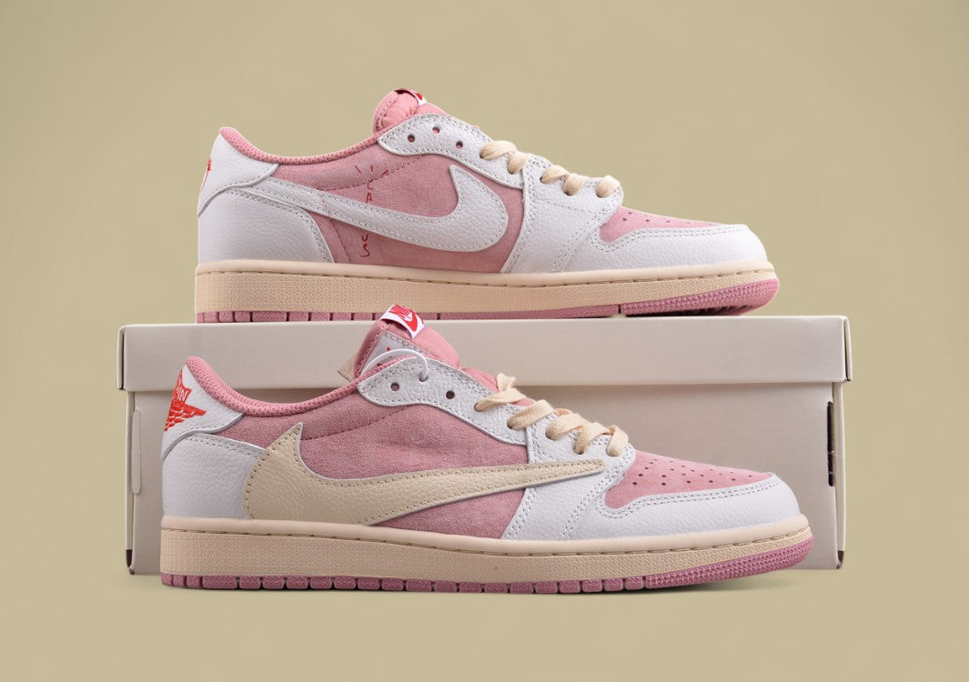 Travis Scott x Air Jordan 1 Low OG Low-top Pink White Reps