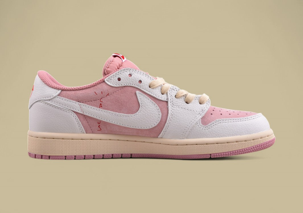 Travis Scott x Air Jordan 1 Low OG Low-top Pink White Reps