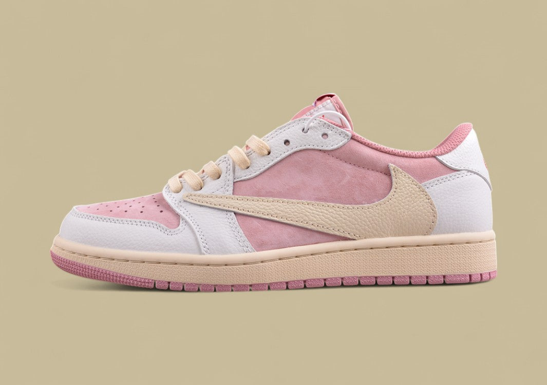Travis Scott x Air Jordan 1 Low OG Low-top Pink White Reps