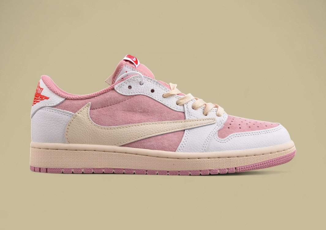 Travis Scott x Air Jordan 1 Low OG Low-top Pink White Reps