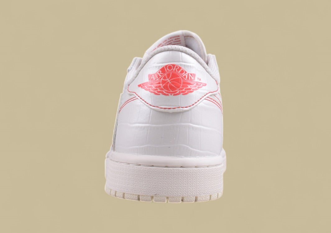 Travis Scott x Air Jordan 1 Low OG Low-top White Croc Red