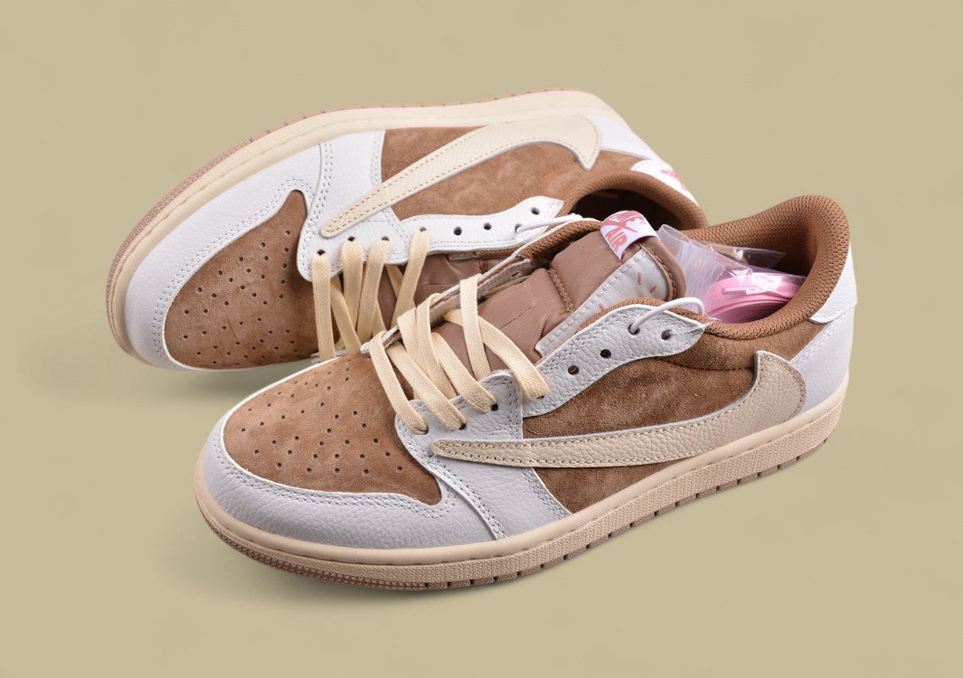 Travis Scott x Air Jordan 1 Low OG Mocha Cream