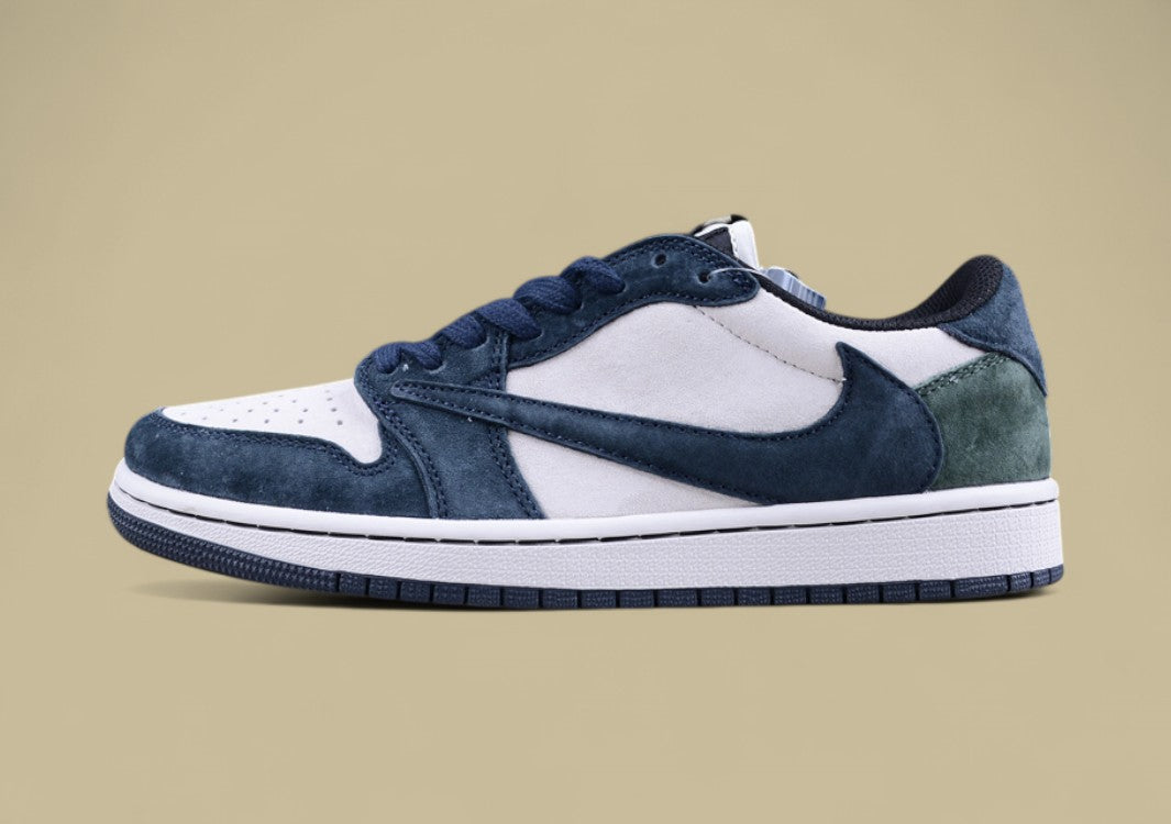 Travis Scott x Air Jordan 1 Low OG Navy Suede Phantom