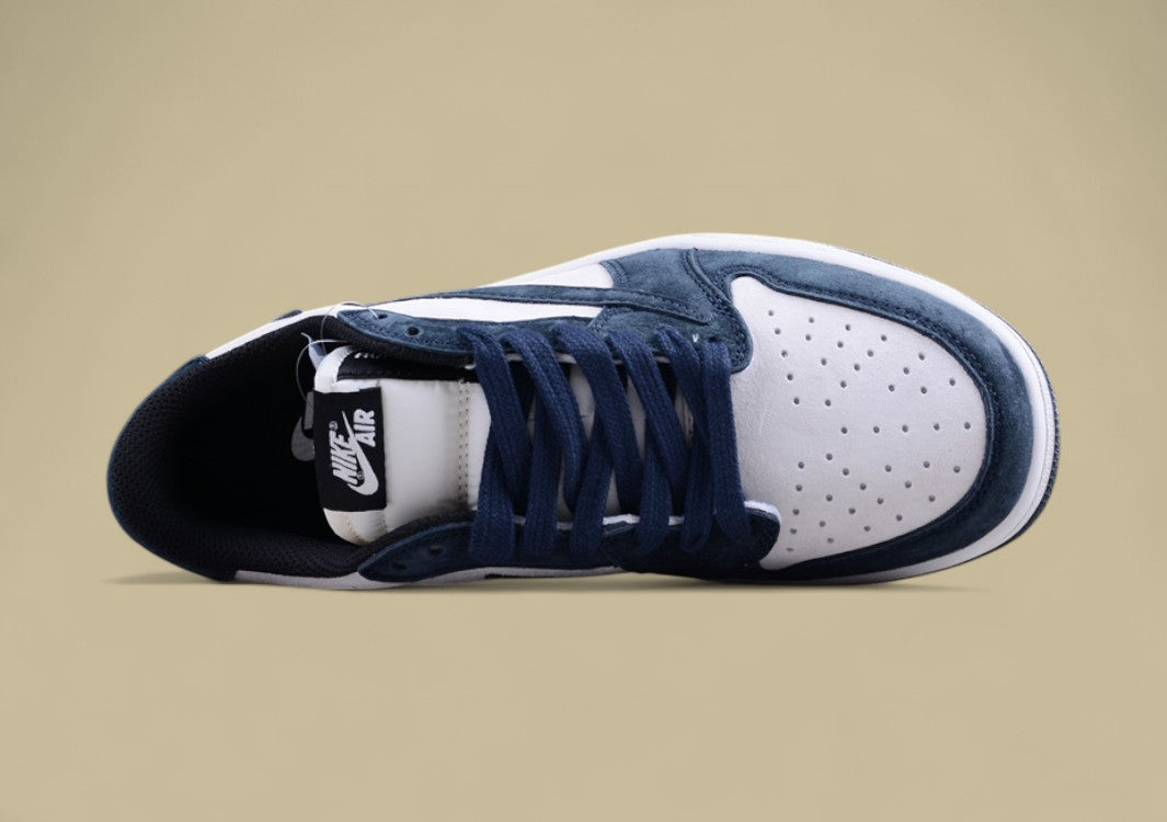 Travis Scott x Air Jordan 1 Low OG Navy Suede Phantom