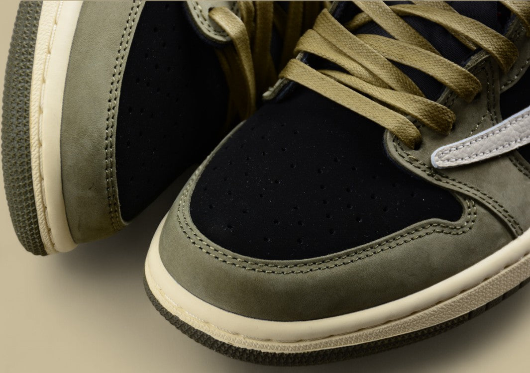 Travis Scott x Air Jordan 1 Low OG Olive Canvas