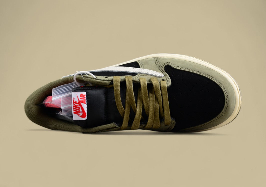 Travis Scott x Air Jordan 1 Low OG Olive Canvas