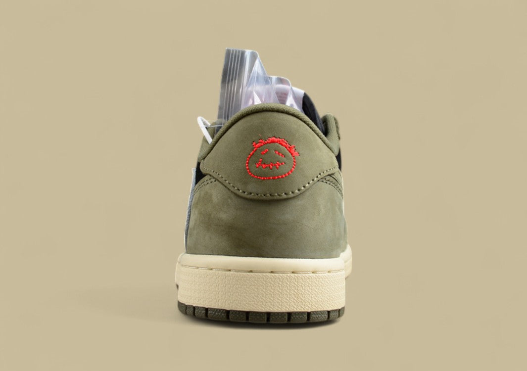 Travis Scott x Air Jordan 1 Low OG Olive Canvas
