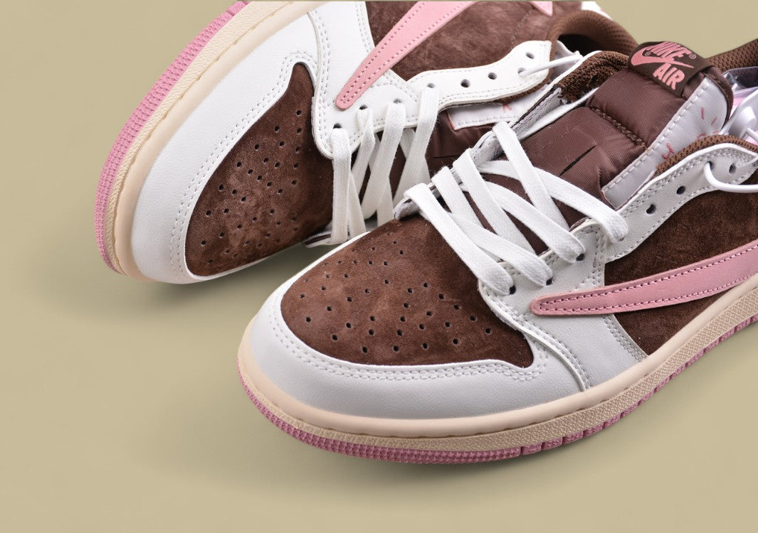 Travis Scott x Air Jordan 1 Low OG Olive Mocha Rose