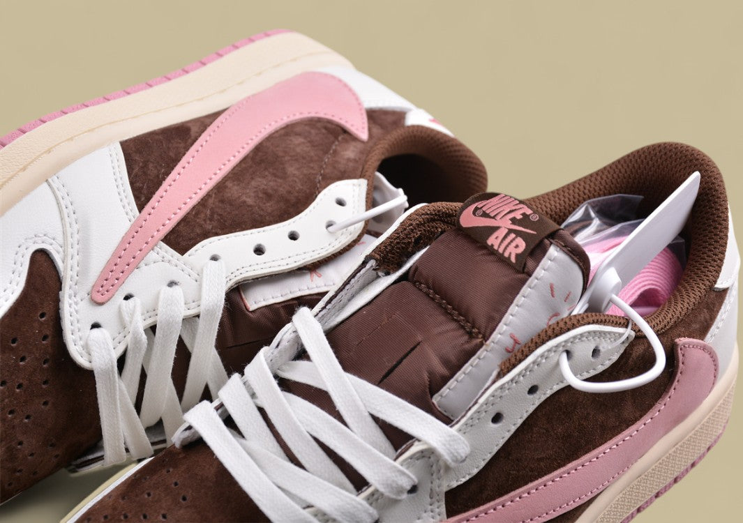 Travis Scott x Air Jordan 1 Low OG Olive Mocha Rose