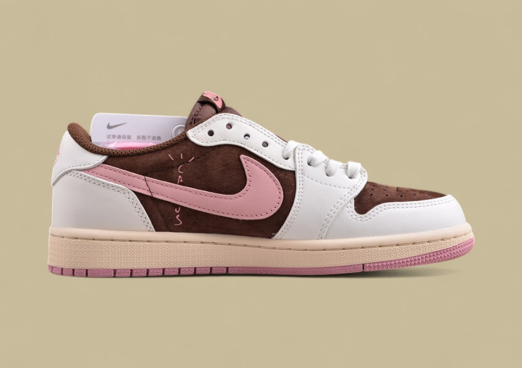Travis Scott x Air Jordan 1 Low OG Olive Mocha Rose