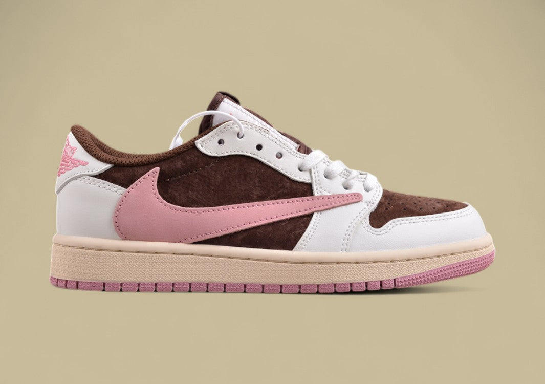 Travis Scott x Air Jordan 1 Low OG Olive Mocha Rose