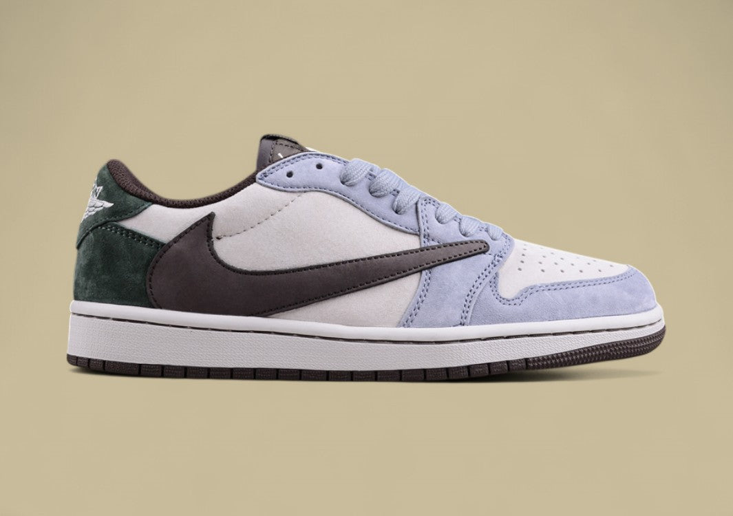 Travis Scott x Air Jordan 1 Low OG “Olive Suede Reverse Swoosh”