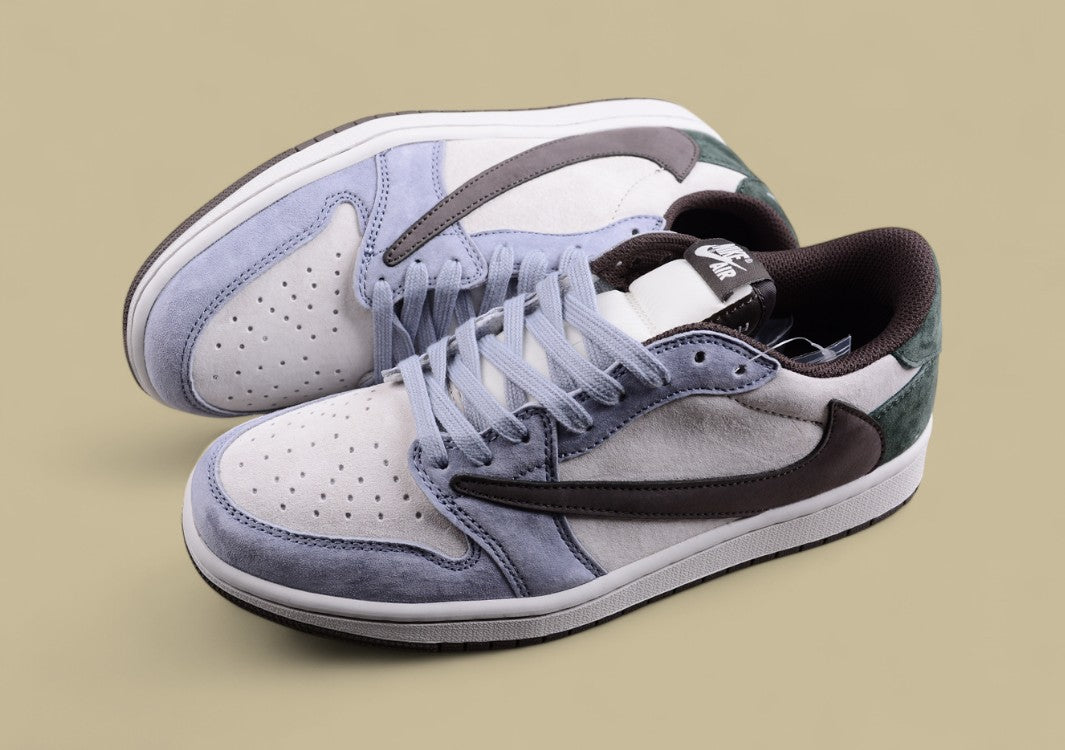 Travis Scott x Air Jordan 1 Low OG “Olive Suede Reverse Swoosh”