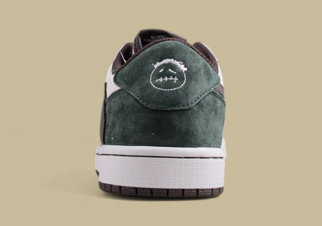 Travis Scott x Air Jordan 1 Low OG “Olive Suede Reverse Swoosh”