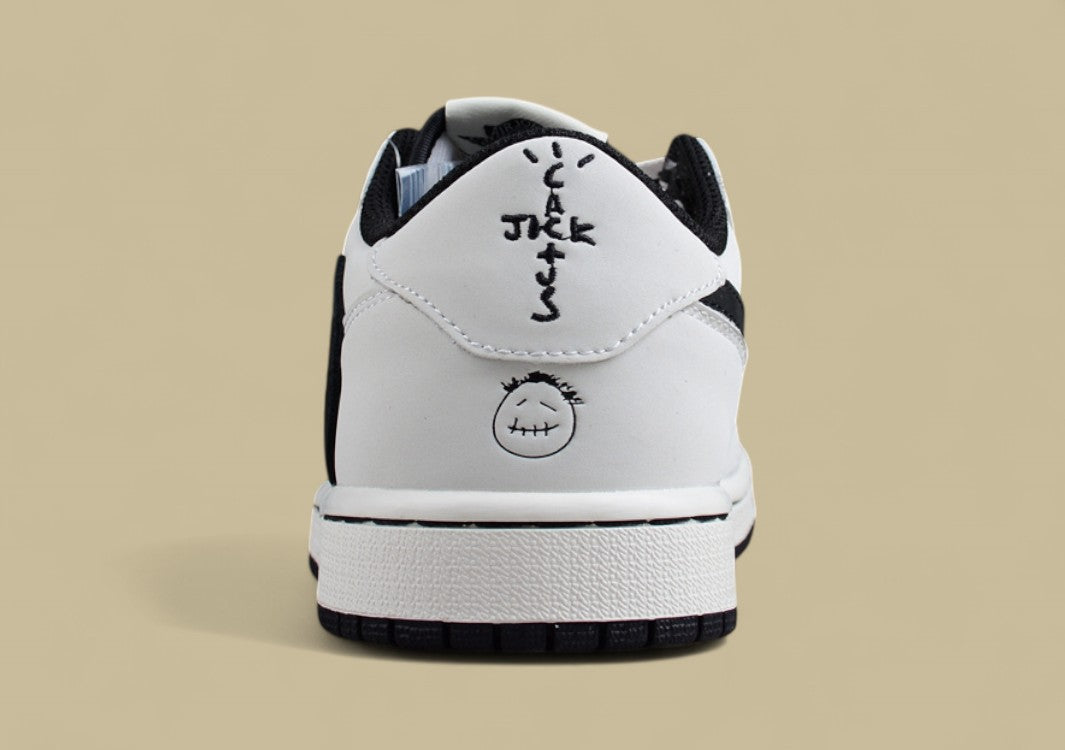 Travis Scott x Air Jordan 1 Low OG “Reverse Panda” – White/Black