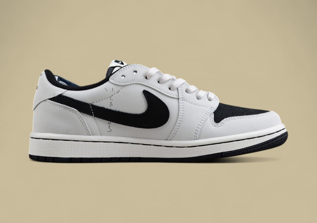 Travis Scott x Air Jordan 1 Low OG “Reverse Panda” – White/Black