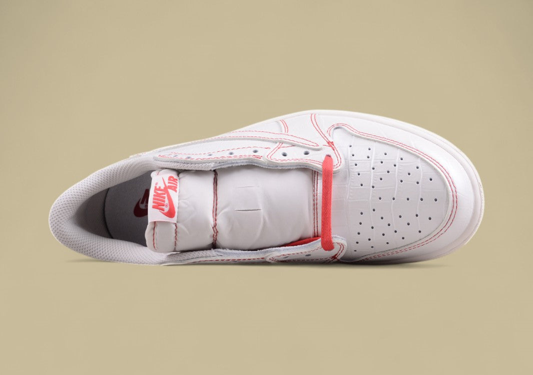 Travis Scott x Air Jordan 1 Low OG “White/Red Croc