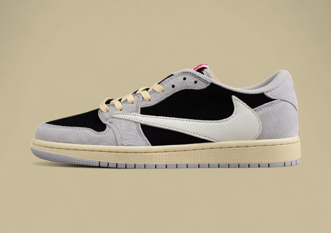 Travis Scott x Air Jordan 1 Low "Reverse Mocha" White Brown Mocha TS Joint Reverse Hook