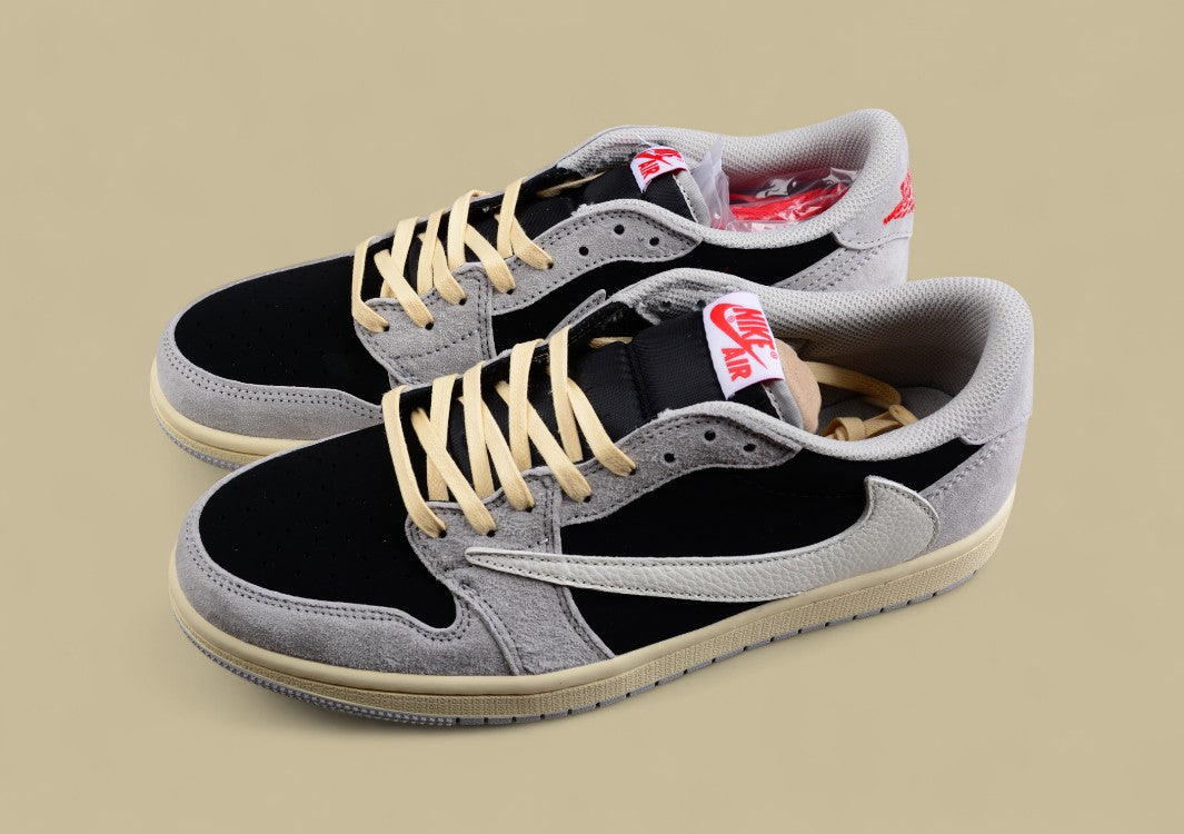 Travis Scott x Air Jordan 1 Low "Reverse Mocha" White Brown Mocha TS Joint Reverse Hook