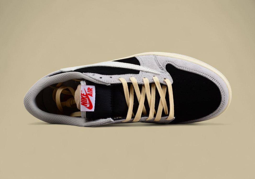 Travis Scott x Air Jordan 1 Low "Reverse Mocha" White Brown Mocha TS Joint Reverse Hook