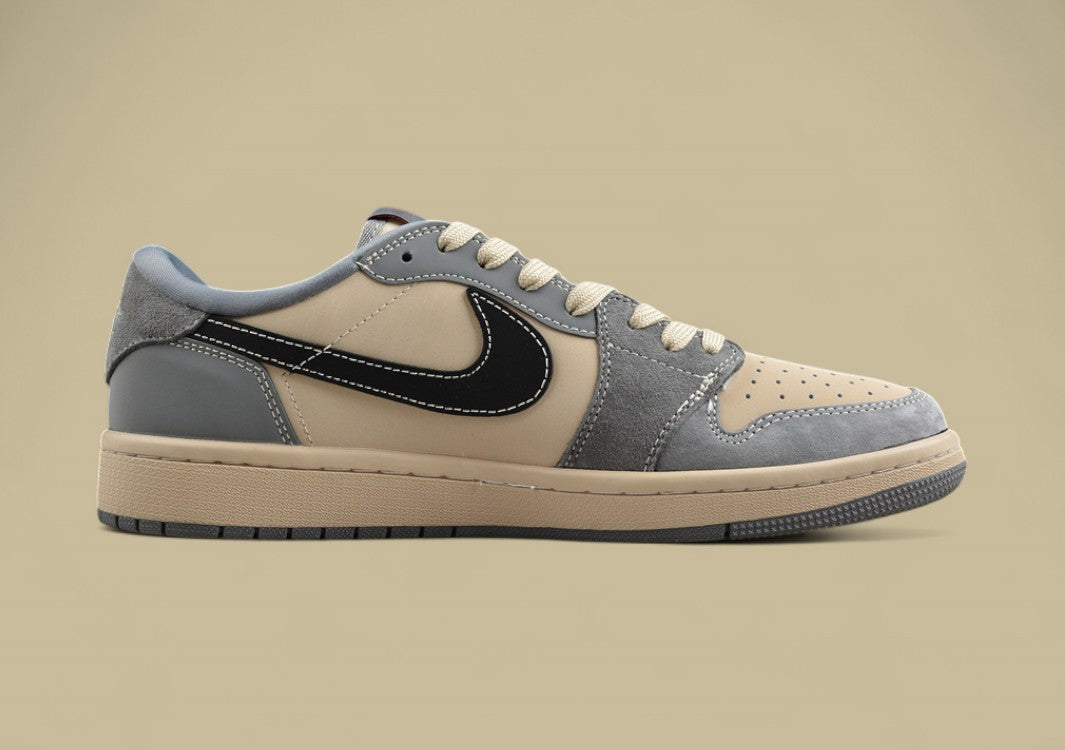Travis Scott x Fragment Design x Air Jordan 1 Low Goku Low-Top Cultural Casual Shoes