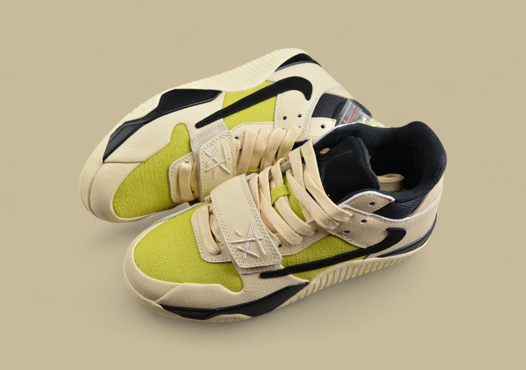 Travis Scott x Jordan Cut The Check Inverted Hook Velcro Fashion Basketball Shoes
