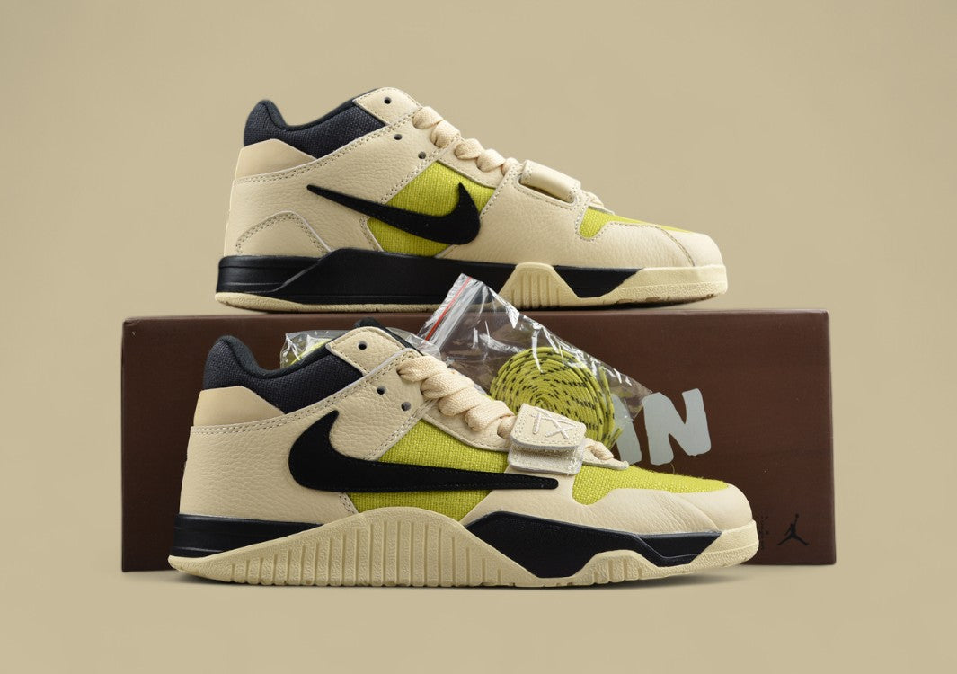 Travis Scott x Jordan Cut The Check Inverted Hook Velcro Fashion Basketball Shoes