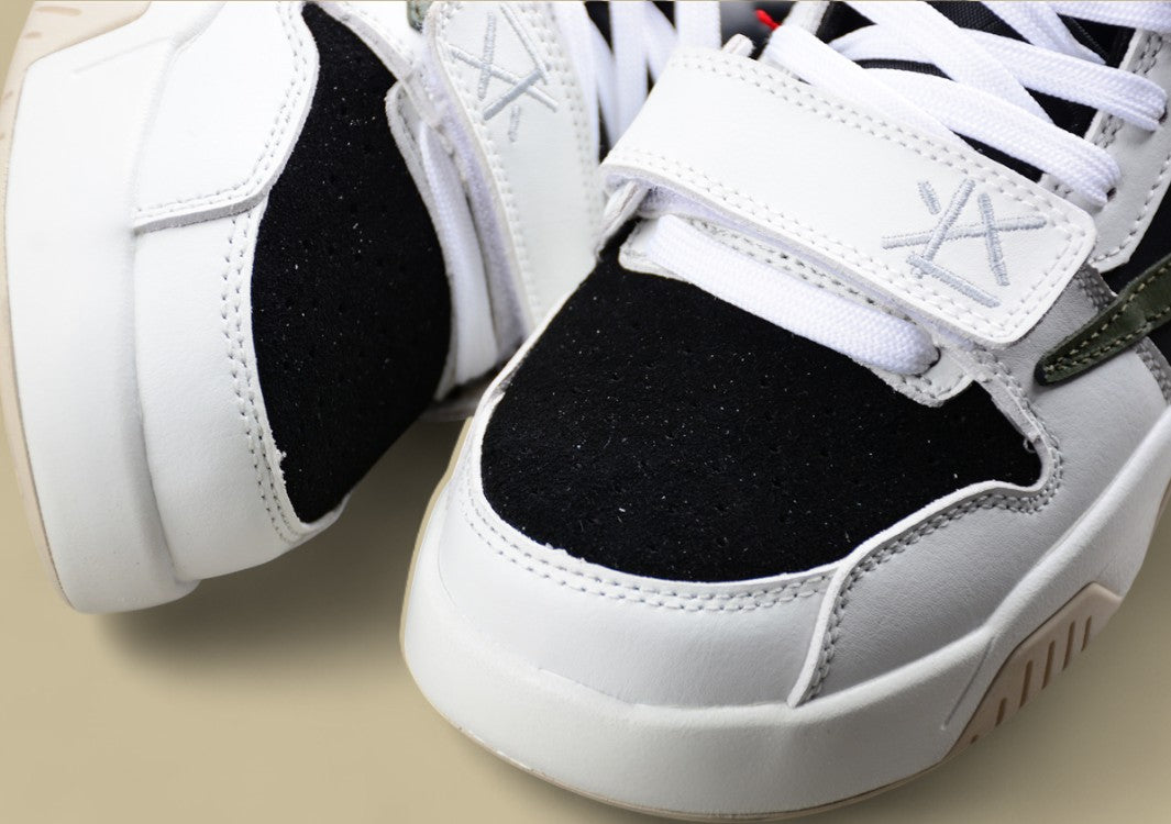 Travis Scott x Jordan Olive Cut The Check Inverted Hook Velcro Fashion Basketball Shoes