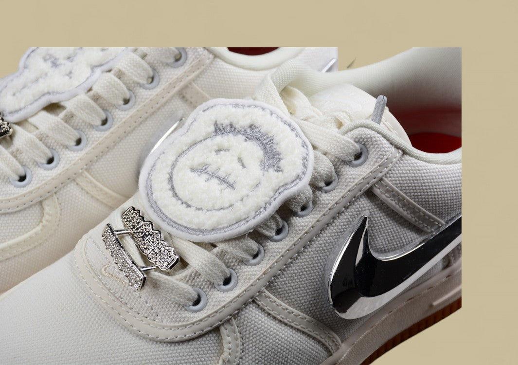 Travis Scott x Nike Air Force 1 TS Ultra-Limited Low-Top Casual Sneakers