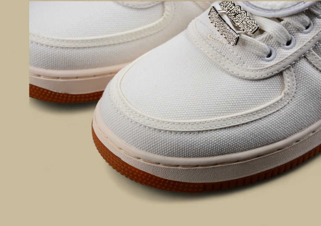 Travis Scott x Nike Air Force 1 TS Ultra-Limited Low-Top Casual Sneakers