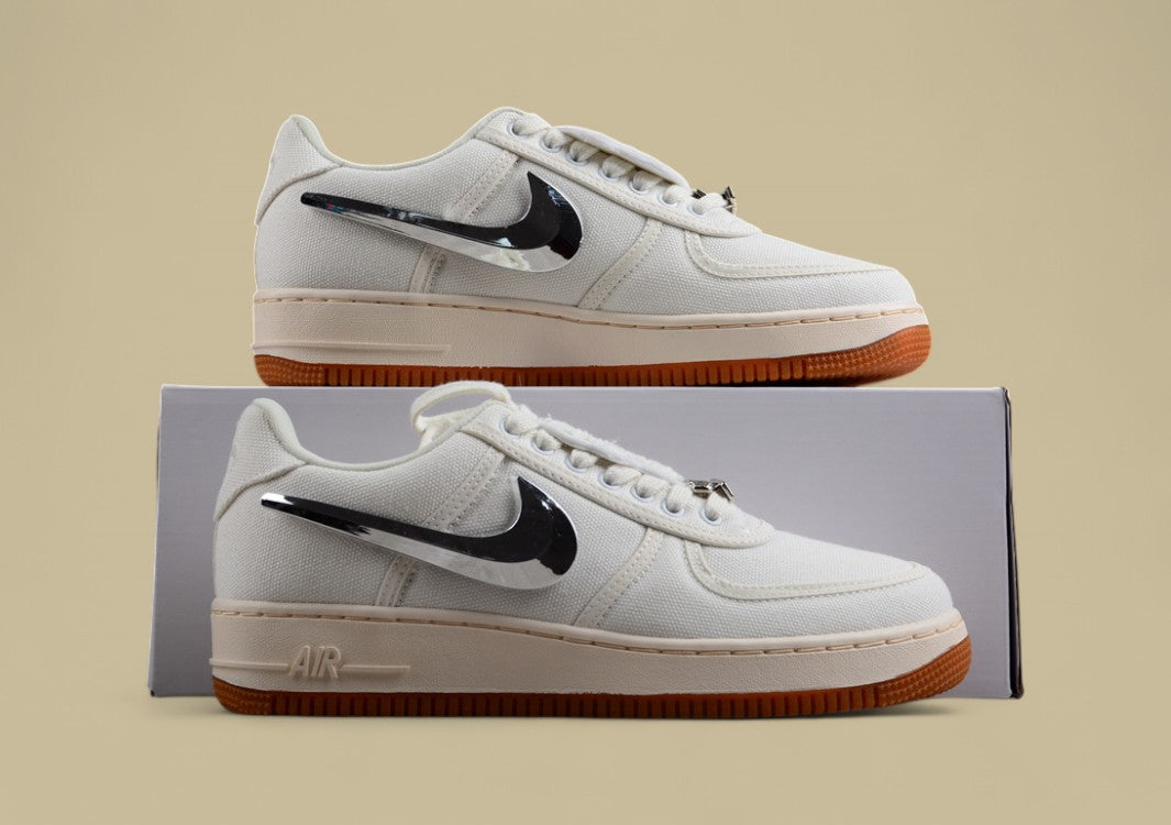 Travis Scott x Nike Air Force 1 TS Ultra-Limited Low-Top Casual Sneakers