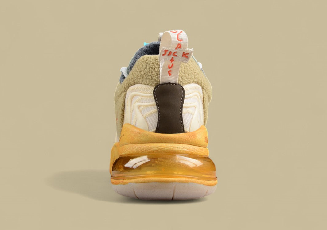 Travis Scott x Nike Air Max 270 React TS Joint Half-Palm Air Cushion Running Shoes