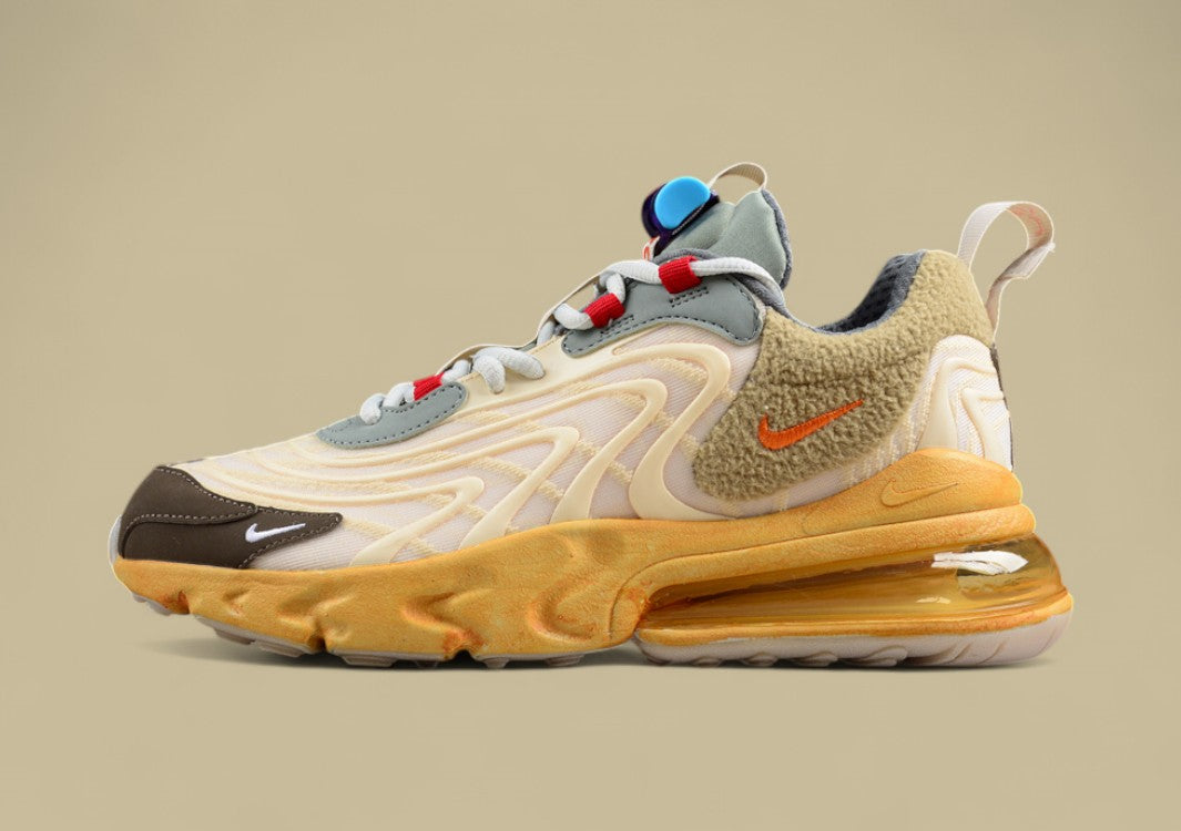 Travis Scott x Nike Air Max 270 React TS Joint Half-Palm Air Cushion Running Shoes