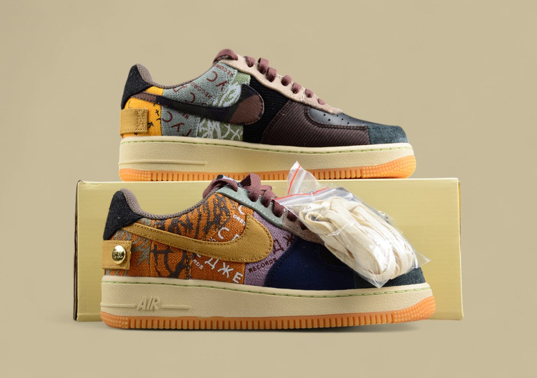 Travis Scott x Nk Air Force 1 Low Air Force joint casual sneakers