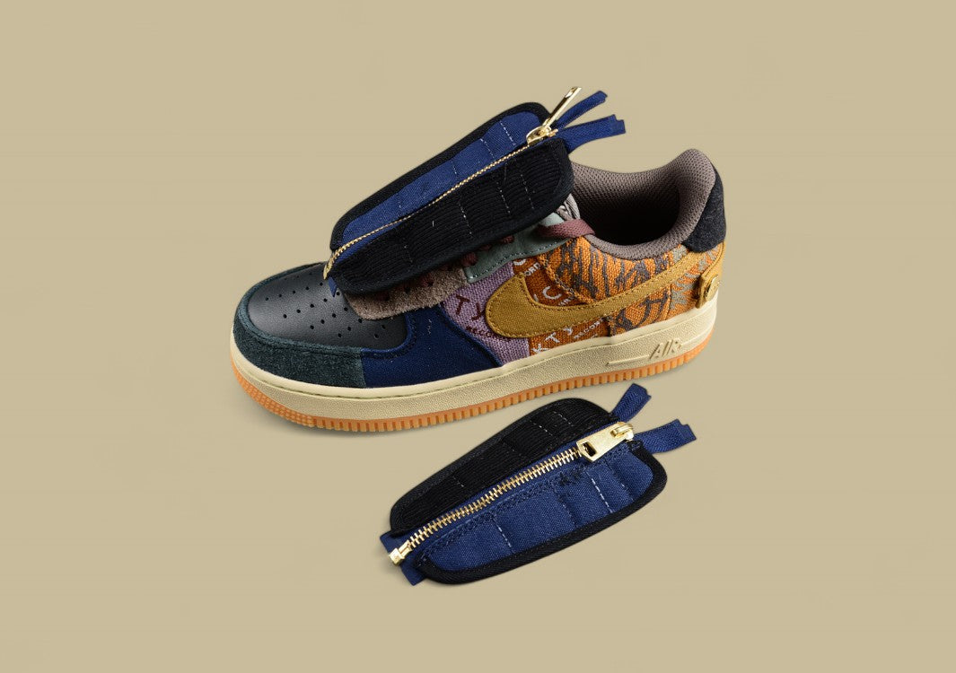Travis Scott x Nk Air Force 1 Low Air Force joint casual sneakers