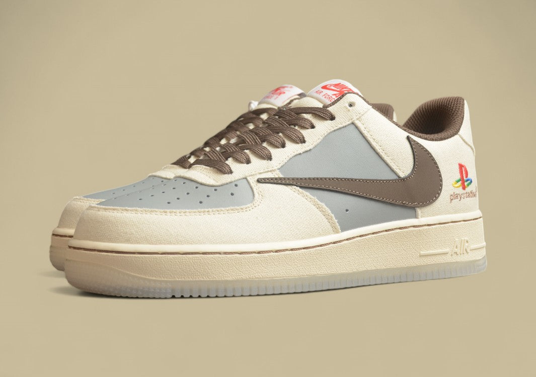 Travis Scott x PlayStation x Nike Air Force 1 '07 Low Three-Party Joint Reverse Hook