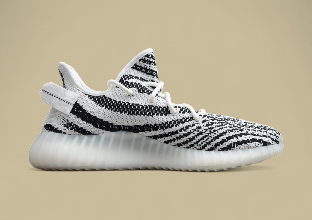 Yeezy 350 Coconut Black and White Leopard Print Hollow Silk Edition