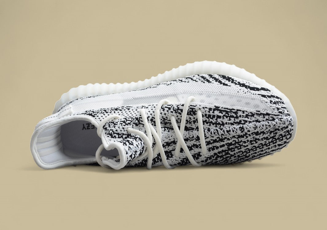 Yeezy 350 Coconut Black and White Leopard Print Hollow Silk Edition