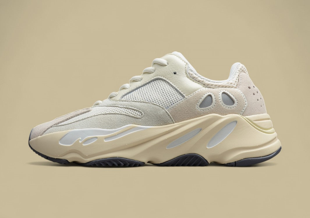 Yeezy 700 Analog Minimalist Coconut Style in Gray and White