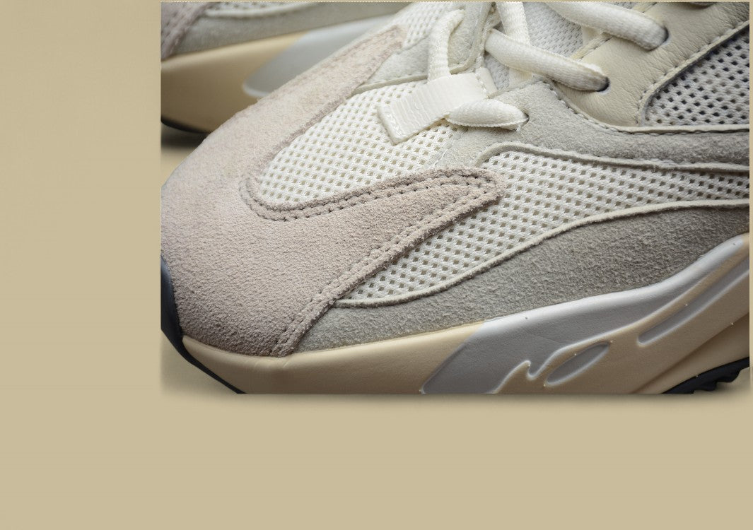 Yeezy 700 Analog Minimalist Coconut Style in Gray and White