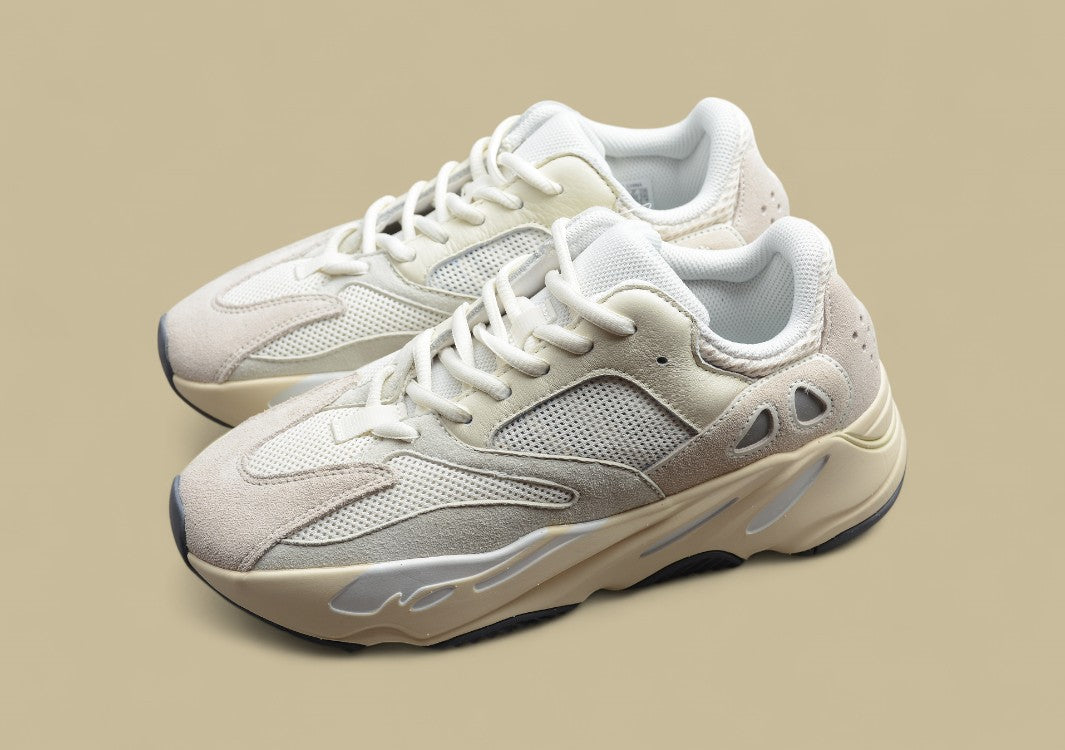 Yeezy 700 Analog Minimalist Coconut Style in Gray and White