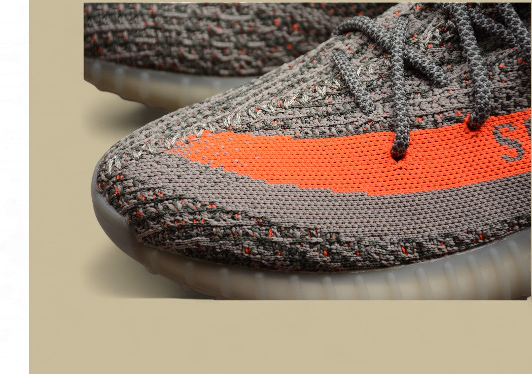 Yeezy Boost 350 V2 Coconut 350 Old Gray with Orange Starry Sky Accents