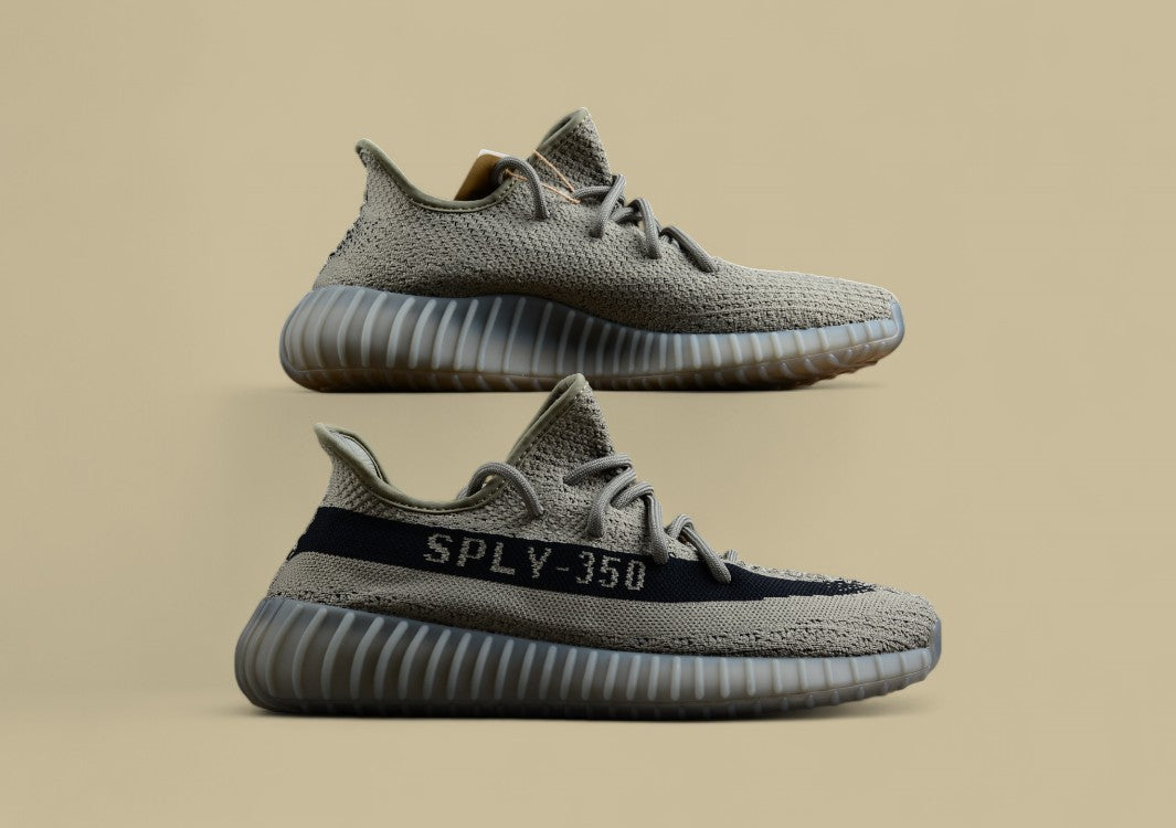 Yeezy Boost 350 V2 HQ2059 Army Green x Black Heat with Popcorn Sole